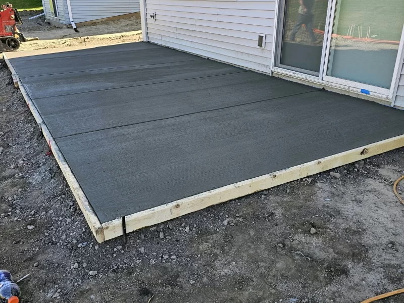 Concrete patio installation in Lakeville, MN